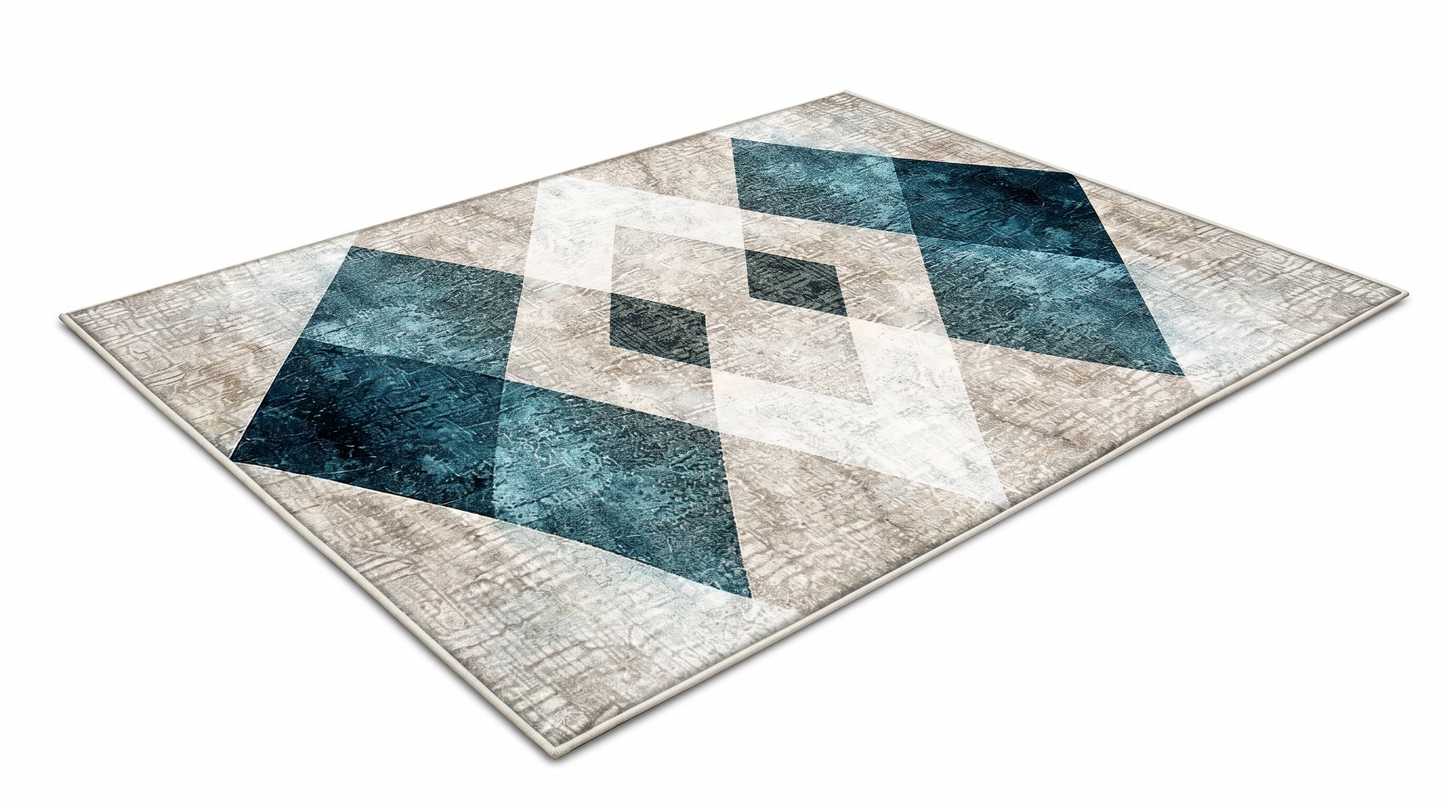 Tapis Géométrique Alhambra