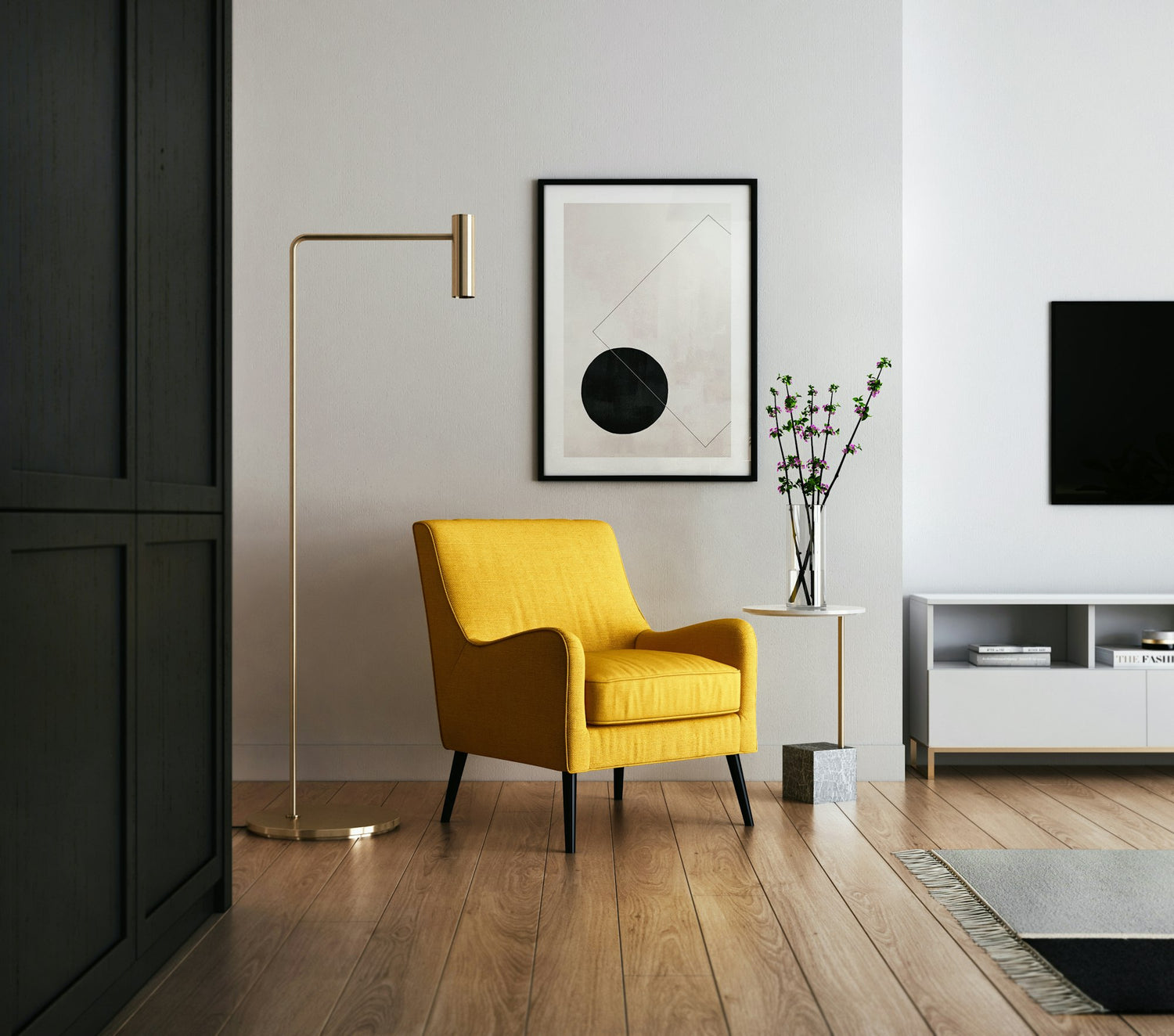 Hero - Salon avec tapis de luxe